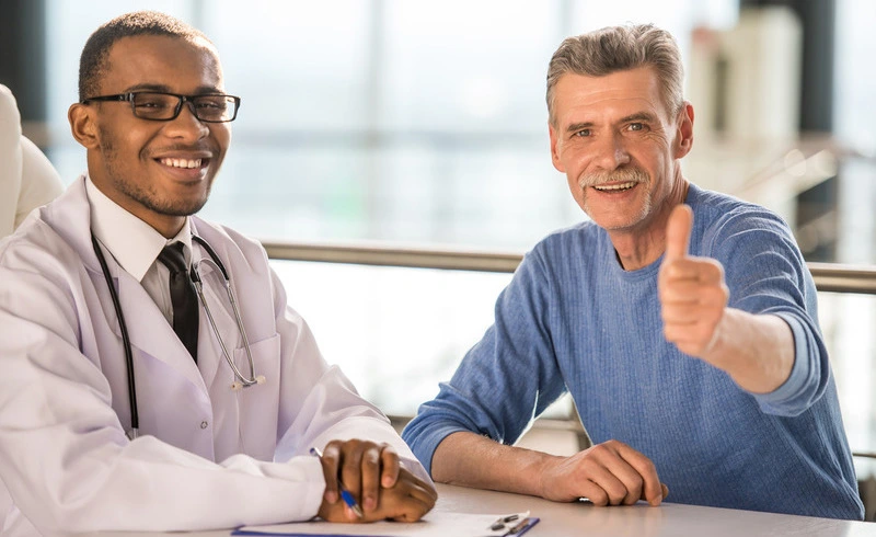 Doctor and patient discuss treatment plan