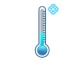 Thermometer with low temperature